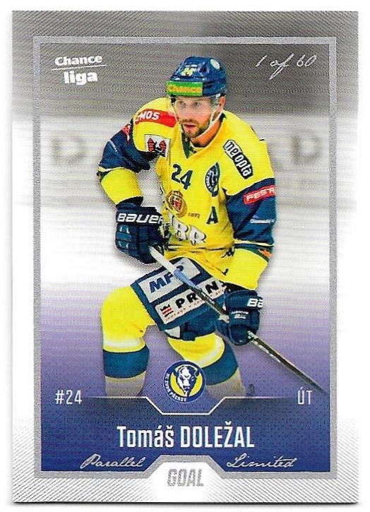 Silver TOMÁŠ DOLEŽAL 22-23 GOAL Cards Chance liga 1.série /60