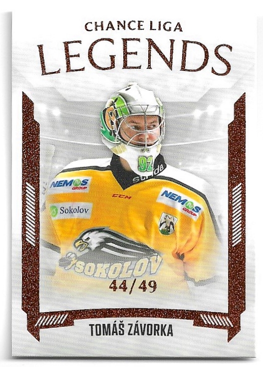 Legends Paralel TOMÁŠ ZÁVORKA 22-23 GOAL Cards Chance liga 1.série /49