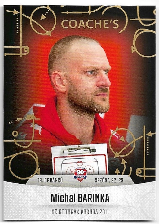 Coache's MICHAL BARINKA 22-23 GOAL Cards Chance liga 2.série
