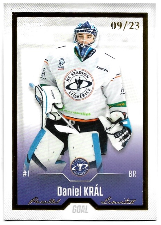 Gold DANIEL KRÁL 22-23 GOAL Cards Chance liga 2.série /23