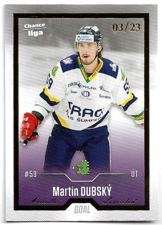 Gold MARTIN DUBSKÝ 22-23 GOAL Cards Chance liga Update /23