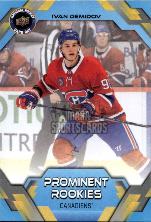 Prominent Rookies IVAN DEMIDOV 2026 UD National Hockey Card Day