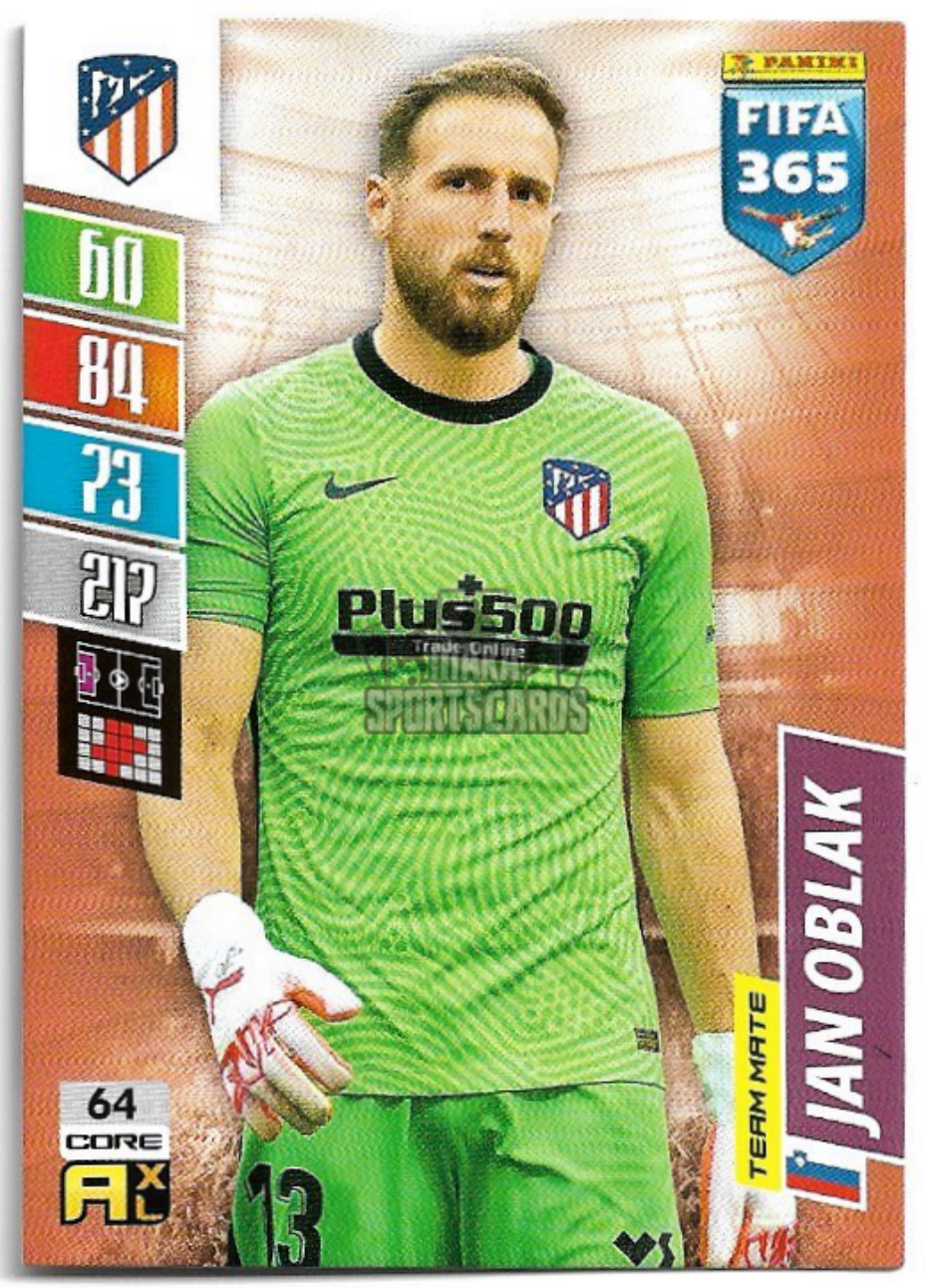 Panini Fifa Score 2021-22 Football Cartes Next Level Stats Numéro 5 Jan  Oblak