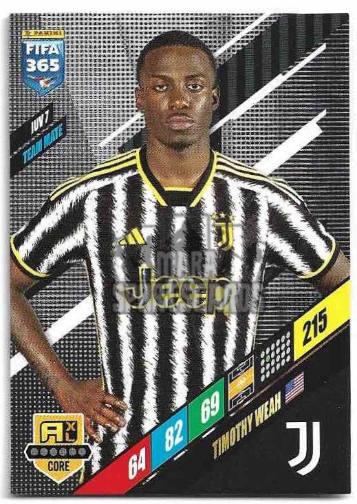 thumbnail image 2 of Panini FIFA 365 2019 Sticker #464 A/b - Timothy Weah Inspirations - Ungummed Single 2 of 3