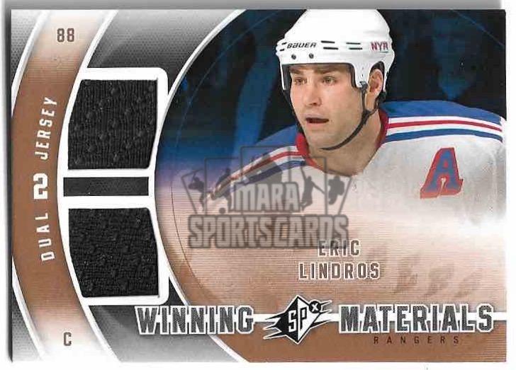Dual Jersey Winning Materials ERIC LINDROS 11-12 UD SPx Hockey