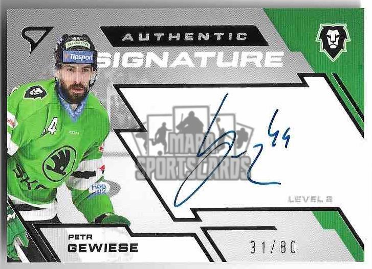 Auto Authentic Signature PETR GEWIESE 23-24 SportZoo ELH Serie 2 /80