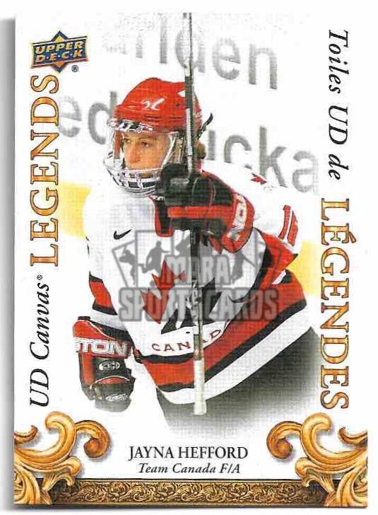 UD Canvas Legends JAYNA HEFFORD 2023 UD Tim Hortons Legends
