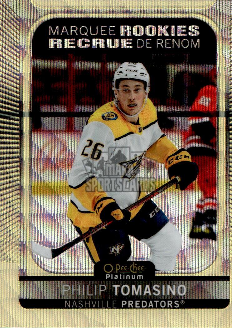 Neon Yellow Surge Marquee Rookies PHILIP TOMASINO 21-22 UD O-Pee-Chee OPC Platinum