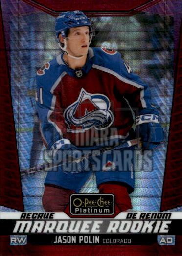 Red Prism Marquee Rookie JASON POLIN 24-25 UD O-Pee-Chee OPC Platinum /199