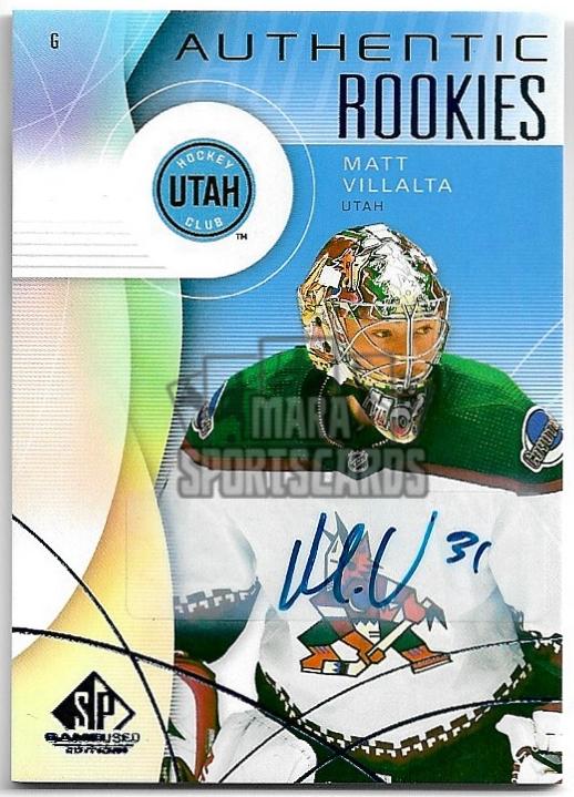 Auto Blue Authentic Rookies MATT VILLALTA 24-25 UD SP Game Used