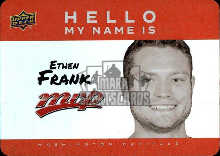 Rookie Hello My Name Is Stickers ETHEN FRANK 25-26 UD MVP