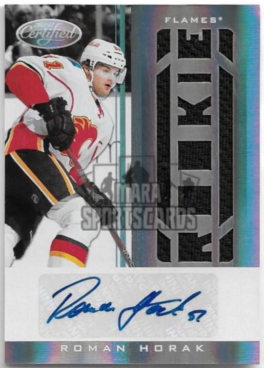 Auto Jersey Certified Freshman Fabrics Signatures ROMAN HORÁK 11-12 Panini Rookie Anthology Hockey /299