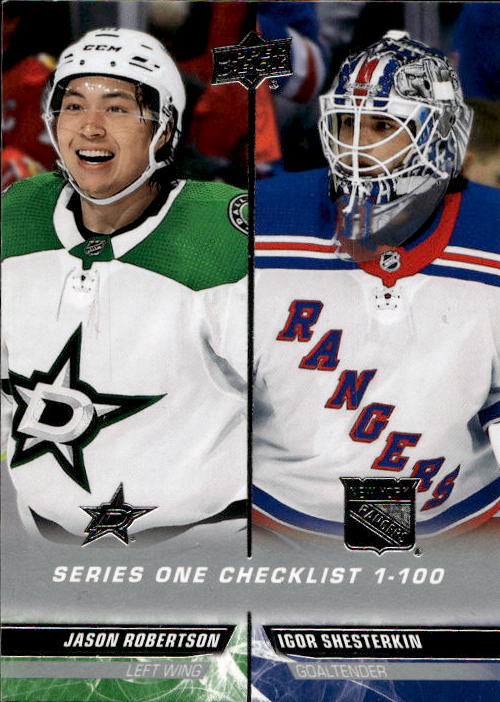 Checklist JASON ROBERTSON/IGOR SHESTERKIN 22-23 UD Series 1