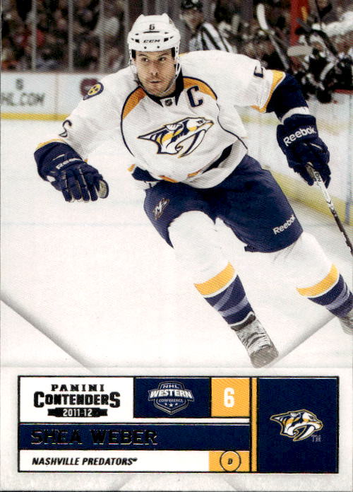 SHEA WEBER 11-12 Panini Playoff Contenders