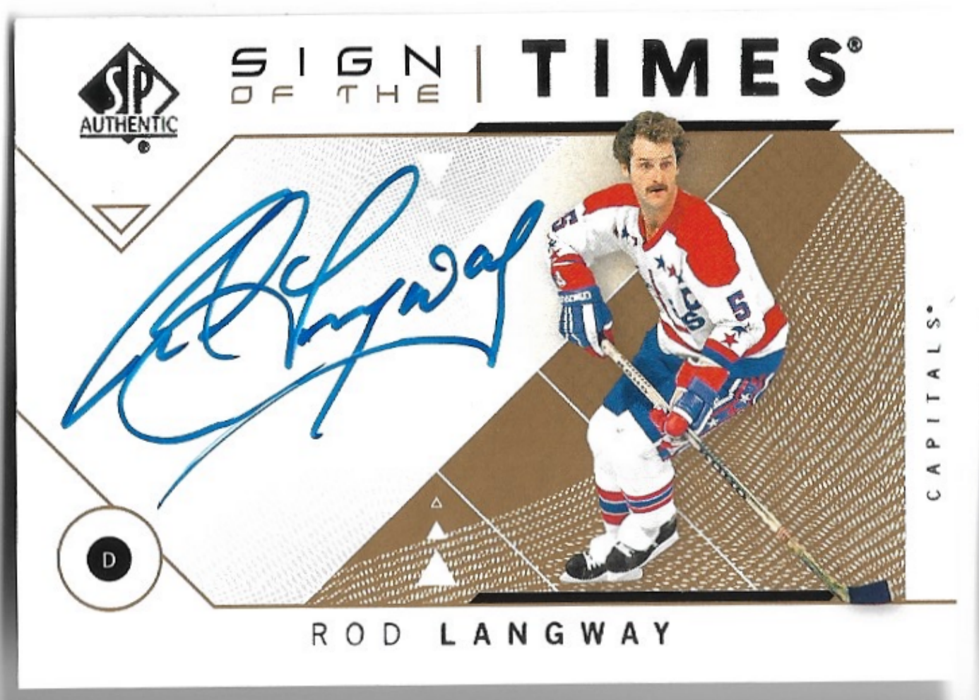 Auto Sign of the Times ROD LANGWAY 18-19 UD SP Authentic