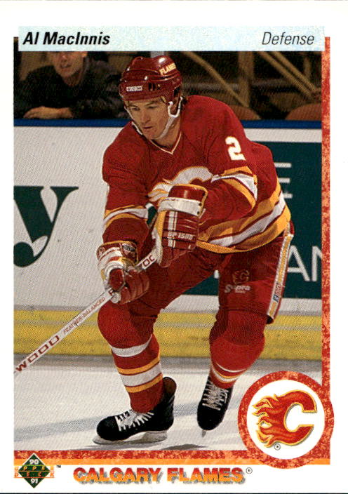 AL MACINNIS 90-91 Upper Deck