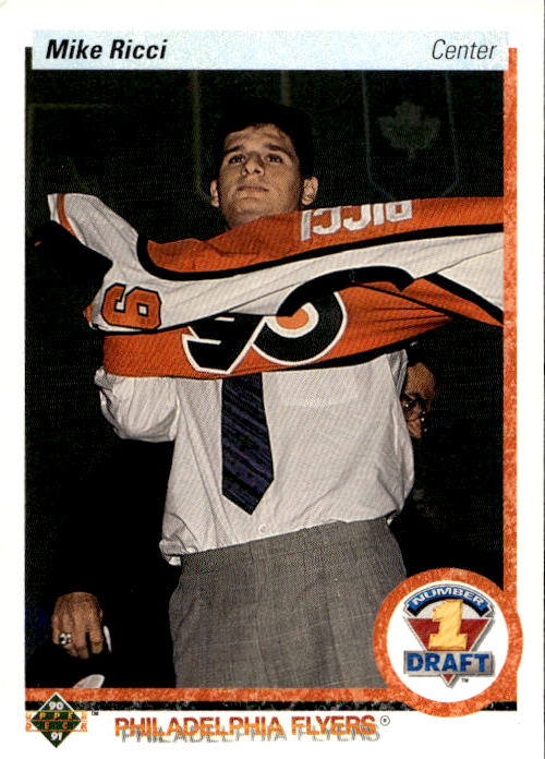 Rookie First Round Draft Pick MIKE RICCI 90-91 Upper Deck