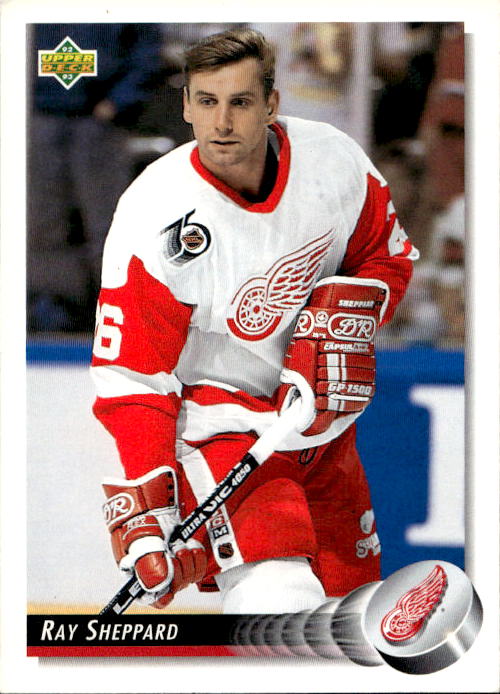 RAY SHEPPARD 92-93 Upper Deck (špatný růžek)