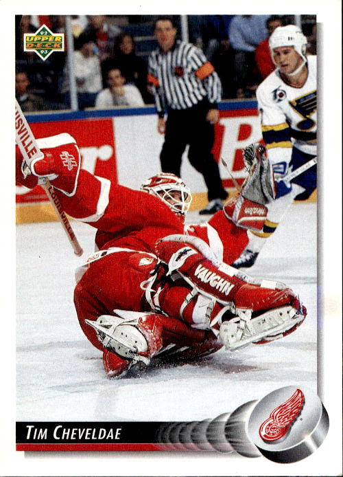 TIM CHEVELDAE 92-93 Upper Deck (špatný růžek)