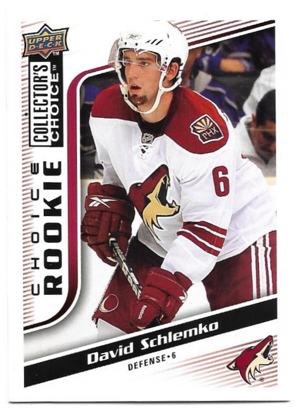 Choice Rookie DAVID SCHLEMKO 09-10 UD Collector's Choice