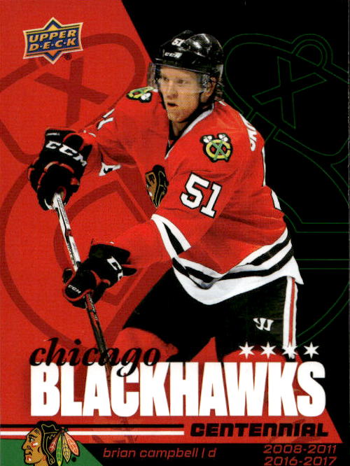 BRIAN CAMPBELL 25-26 UD Chicago Blackhawks Centennial