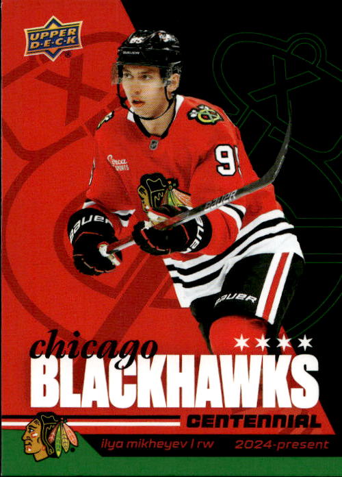 ILYA MIKHEYEV 25-26 UD Chicago Blackhawks Centennial