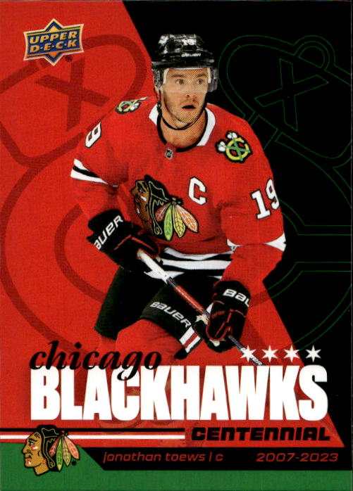 JONATHAN TOEWS 25-26 UD Chicago Blackhawks Centennial