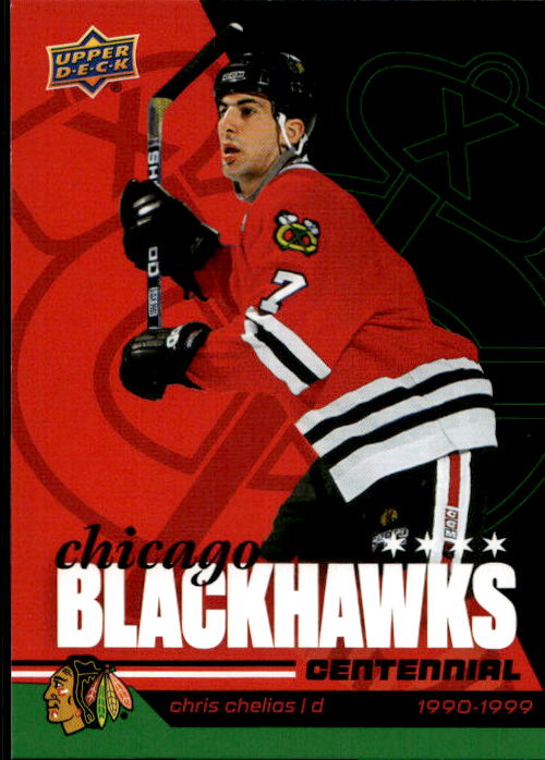 CHRIS CHELIOS 25-26 UD Chicago Blackhawks Centennial