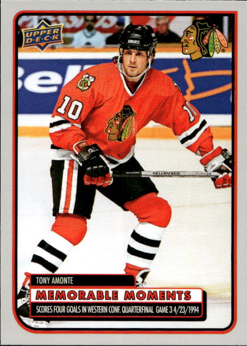 Memorable Moments TONY AMONTE 25-26 UD Chicago Blackhawks Centennial