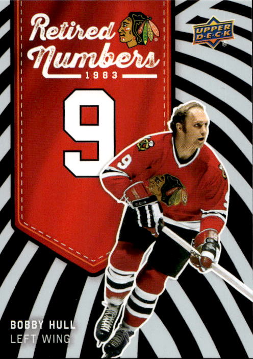 Retired Numbers BOBBY HULL 25-26 UD Chicago Blackhawks Centennial