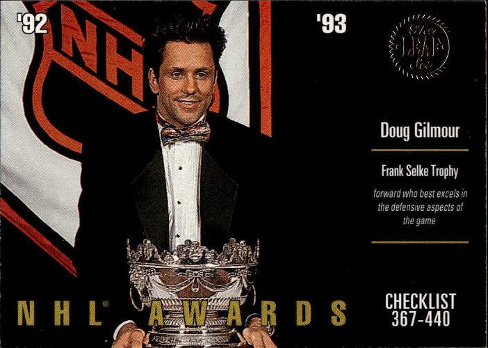NHL Awards Checklist DOUG GILMOUR 93-94 Leaf