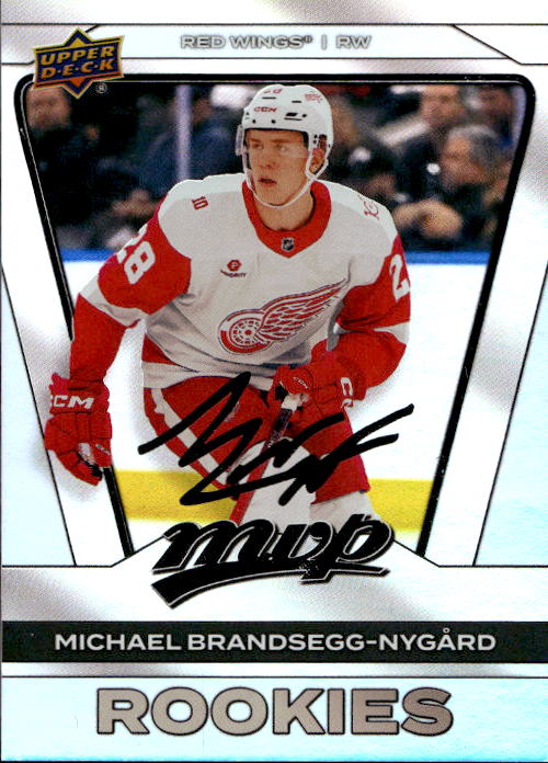 Rookie Silver Script Extended MICHAEL BRANDSEGG-NYGARD 25-26 UD MVP Silver