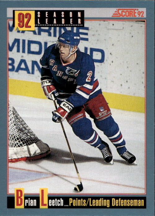 Season Leaders BRIAN LEETCH 92-93 Score Canadian