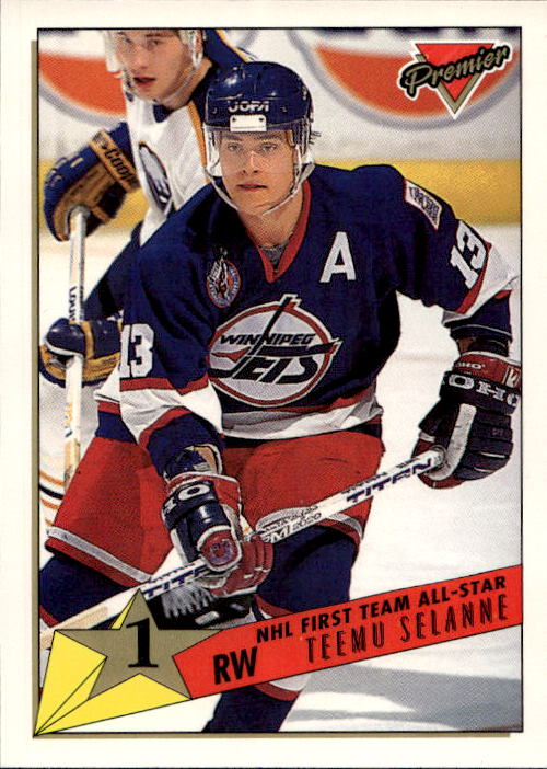 NHL First Team All-Star TEEMU SELANNE 93-94 Topps Premier