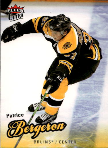 PATRICE BERGERON 08-09 Fleer Ultra Hockey