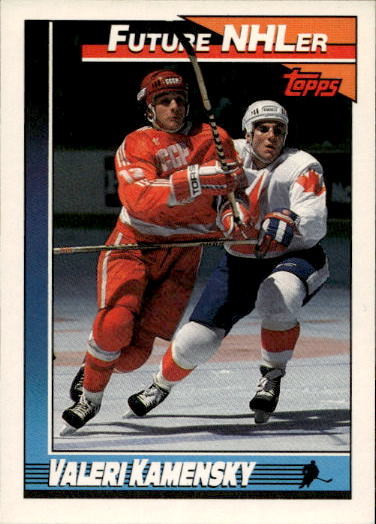 Rookie Future NHLer VALERI KAMENSKY 91-92 Topps