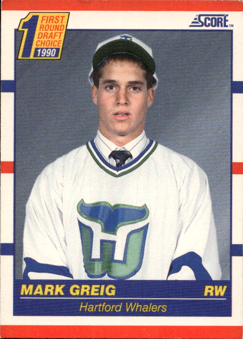 Rookie First Round Draft MARK GREIG 90-91 Score (světlé růžky)
