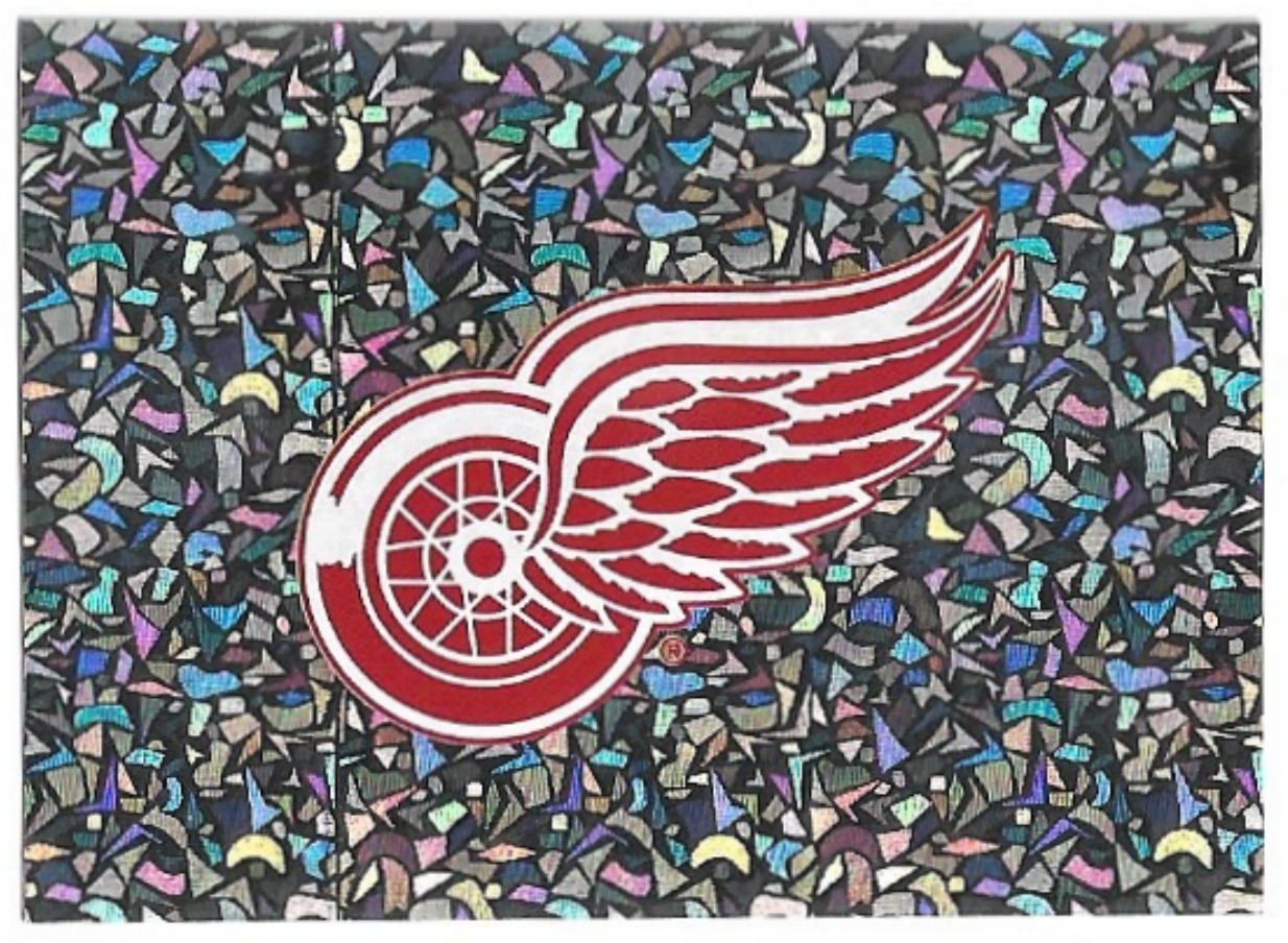 Foil Team Logo DETROIT RED WINGS 2022-23 Topps NHL Sticker Collection Hockey