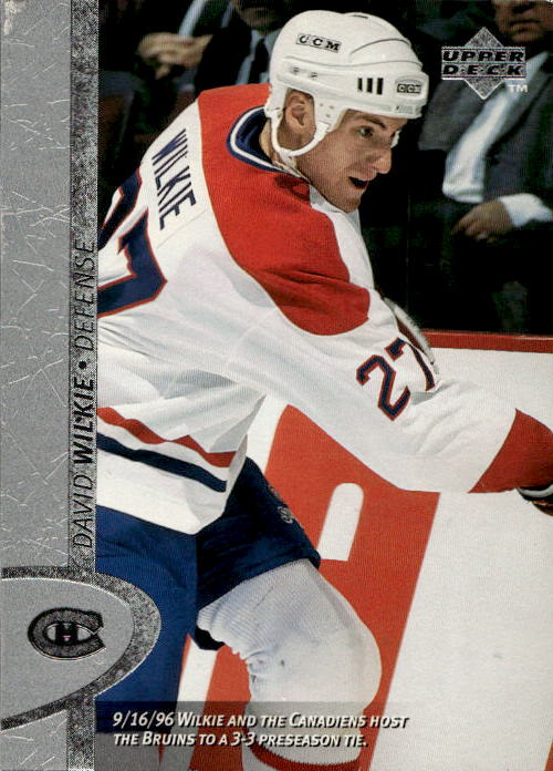 DAVID WILKIE 96-97 Upper Deck (horší povrch v rohu)
