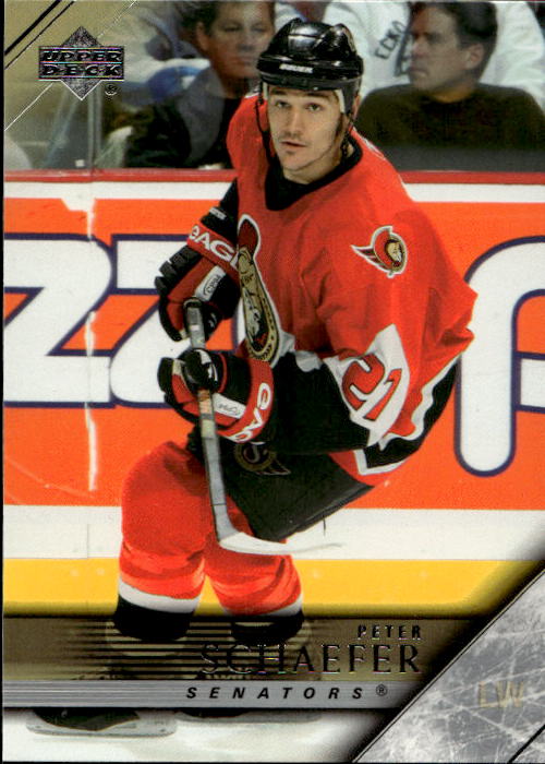PETER SCHAEFER 05-06 Upper Deck (špatná zadní hrana)