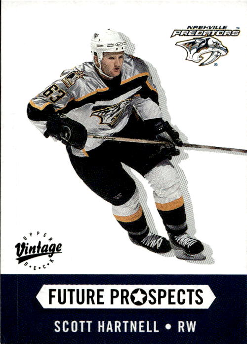 Rookie Future Prospects SCOTT HARTNELL 00-01 UD Vintage