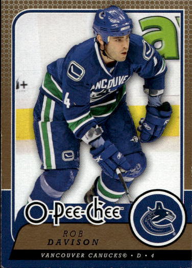 ROB DAVISON 08-09 UD O-Pee-Chee OPC (horší růžek)