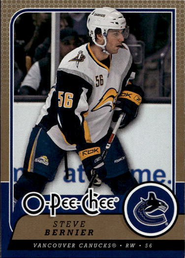 STEVE BERNIER 08-09 UD O-Pee-Chee OPC