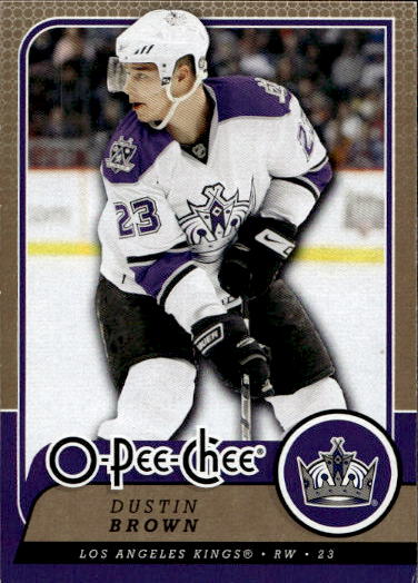DUSTIN BROWN 08-09 UD O-Pee-Chee OPC (špatný růžek)