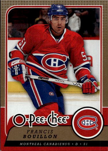 FRANCIS BOUILLON 08-09 UD O-Pee-Chee OPC (horší růžek)