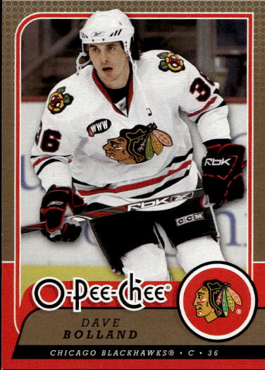 DAVE BOLLAND 08-09 UD O-Pee-Chee OPC