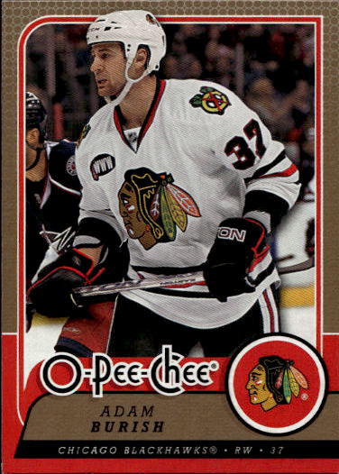 ADAM BURISH 08-09 UD O-Pee-Chee OPC