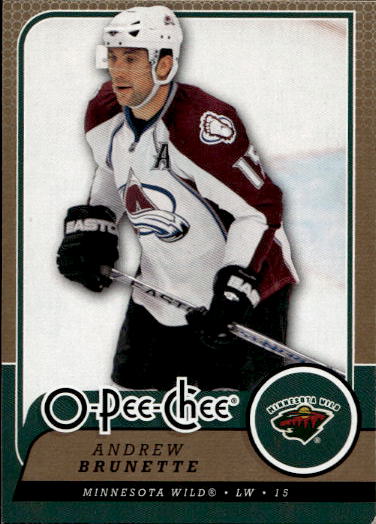 ANDREW BRUNETTE 08-09 UD O-Pee-Chee OPC (špatný růžek)