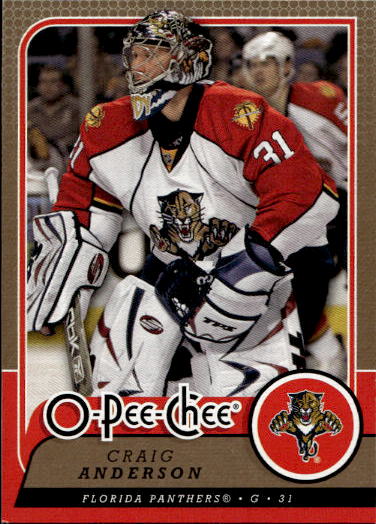 CRAIG ANDERSON 08-09 UD O-Pee-Chee OPC (lehce světlá hrana)