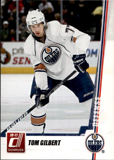 TOM GILBERT 10-11 Panini Donruss Hockey